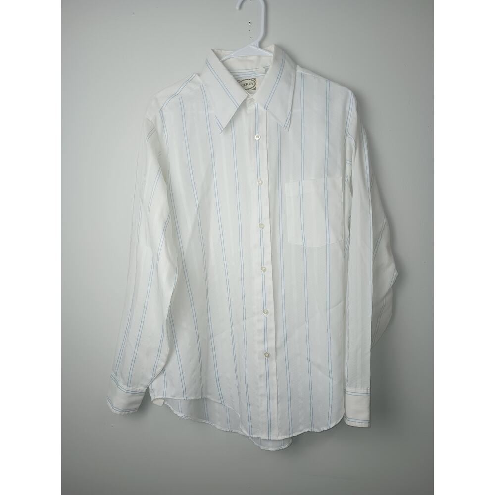 Vintage‎ Wilton 60s 70s Shirt Men's Button up Size Medium Collar Winter Western